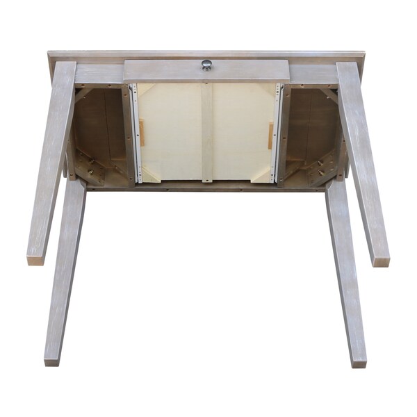 International Concepts Rectangle Writing Table, 36 in W, 20 in L, 30 H, Wood Washed Gray Taupe - OF09-49
