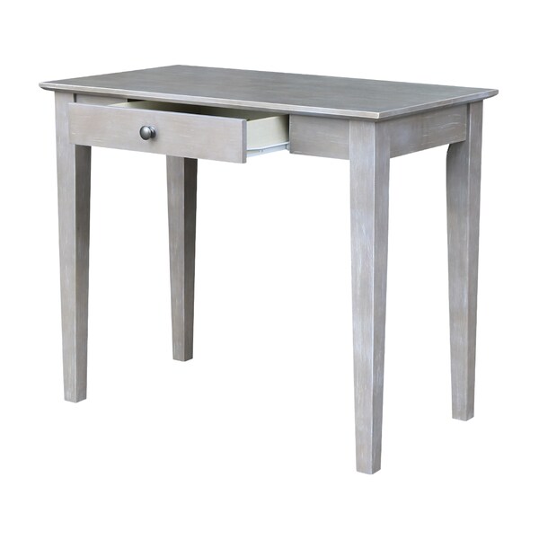 International Concepts Rectangle Writing Table, 36 in W, 20 in L, 30 H, Wood Washed Gray Taupe - OF09-49