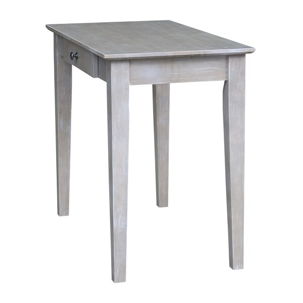 International Concepts Rectangle Writing Table, 36 in W, 20 in L, 30 H, Wood Washed Gray Taupe - OF09-49