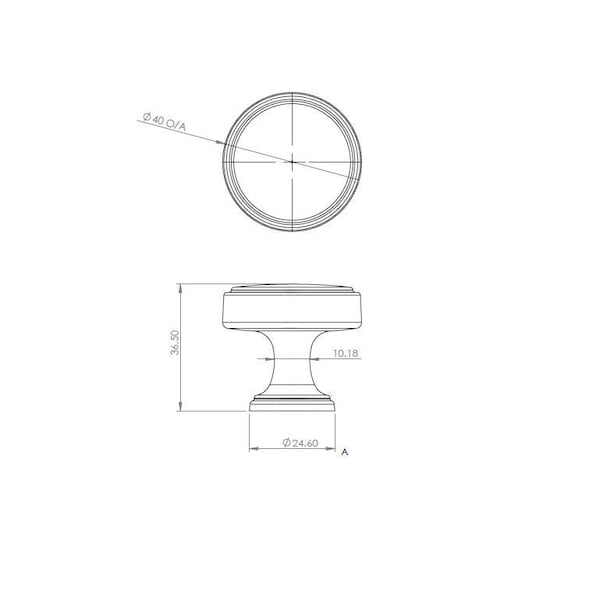 Richelieu 1 9/16 in (40 mm) Rose Gold Transitional Cabinet Knob - 688440192