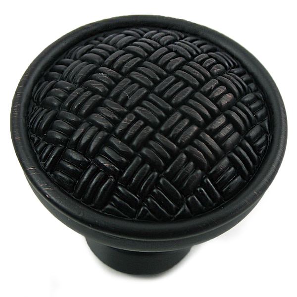 Mng 1 1/4" Rattan Knob, Oil Rubbed Bronze - 14513