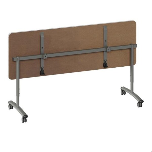 Correll Rectangle Premium Sit To Stand HPL Flip Top Table, 60 in W, 28 in to 38 in H, Particleboard Top - FTS3060-15-14-13