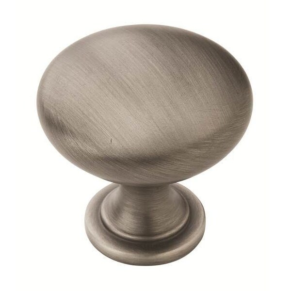 Amerock BP53005AS-10PACK 1-1/4" (32 mm) Diameter Value Cab Knob Antique Silver - BP53005AS-10PACK