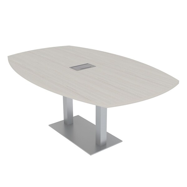Skutchi Designs Arc Boat 45 in W, 84 in L, Ivory - HAR-ABOT-48X84-DOU-K458-ESIL
