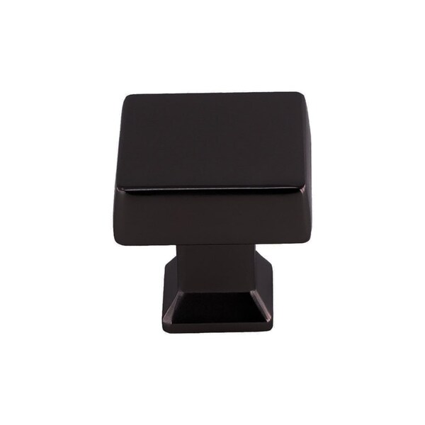 Pride Industrial 1-1/4in Square Colorado Cabinet Knob Matte Black Finish - K94723BK