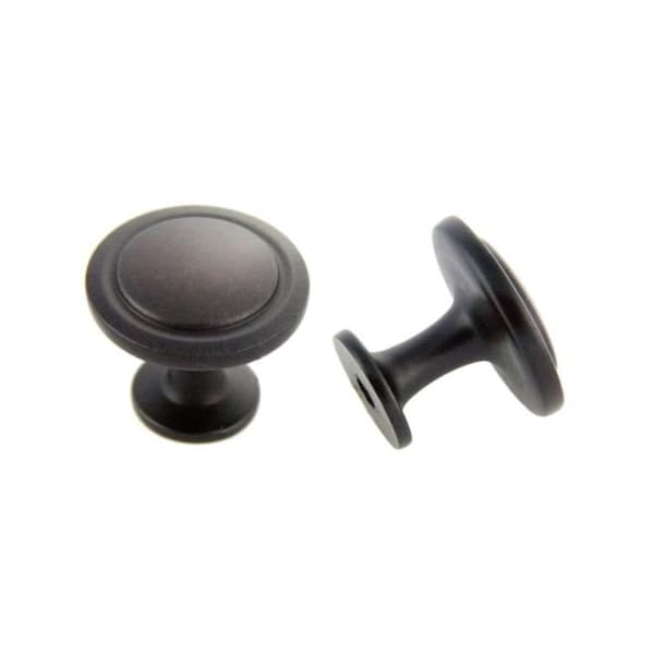 Crown 1-1/4" Deco Cabinet Knob Oil Rubbed Bronze Finish - CHK8096010B