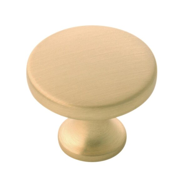 Gan Eden 1.37 in. Dia. Forge Knob - Brushed Golden Brass - GA1343708