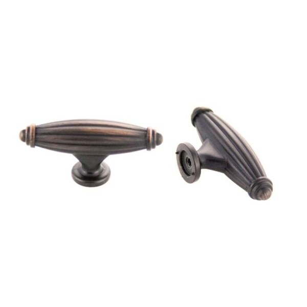 Crown 2-1/2" Deco Cabinet Knob Oil Rubbed Bronze Finish - CHK8661810B