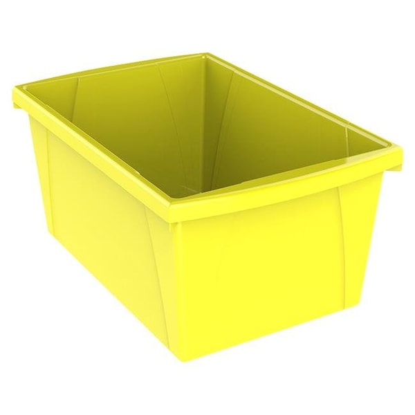 Storex Storex Industries 2021309 5.5 gal Classroom Storage Bin; Yellow - 2021309