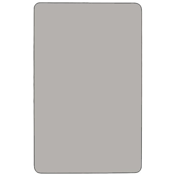 Flash Furniture Rectangle Activity Table, 36" W, 72" L, 30.25" H, Laminate, Grey - XU-A3672-REC-GY-H-A-GG