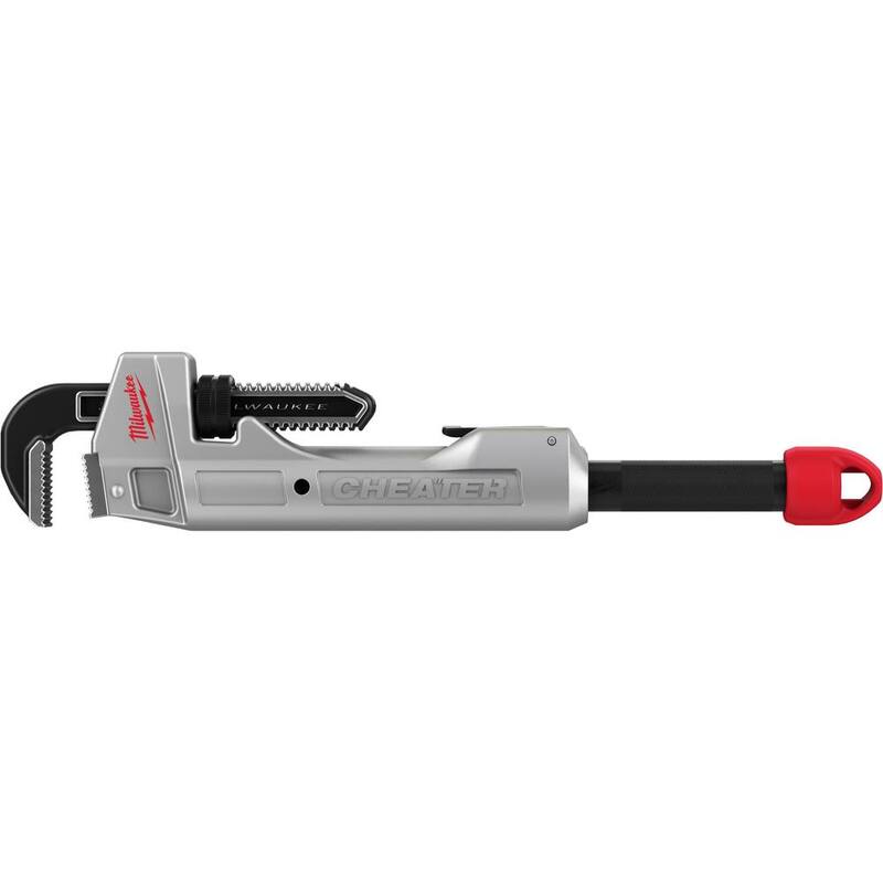 Llave de tubo tramposa de aluminio de Milwaukee con llave de tubo offset de aluminio de 24 pulgadas - 48-22-7318-48-22-7182.