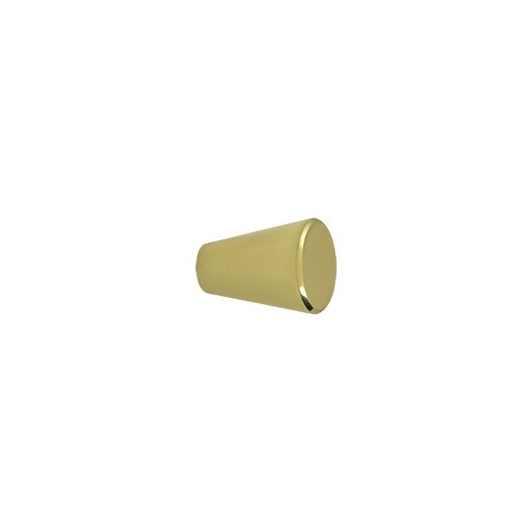 Deltana KC20U3 Cone Cabinet Knob Polished Brass, 10PK - KC20U3-XCP10