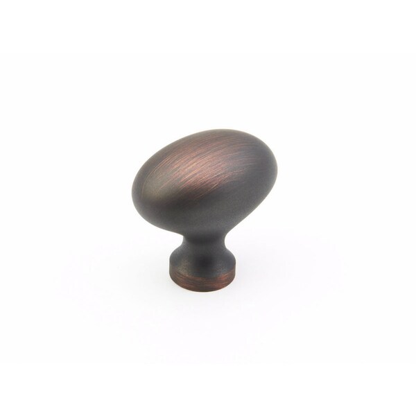 Schaub 1-3/8in Oval Country Traditional Cabinet Knob Michelangelo Bronze Finish - 719-MIBZ