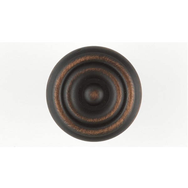Richelieu 1 1/4 in (32 mm) Brushed Oil-Rubbed Bronze Traditional Brass Cabinet Knob - BP1430BORB