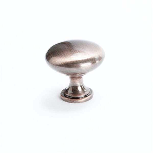 Hd Berenson 1.25 in. Knob- Euro Moderno Brushed Antique Copper - BE9722 1BAC