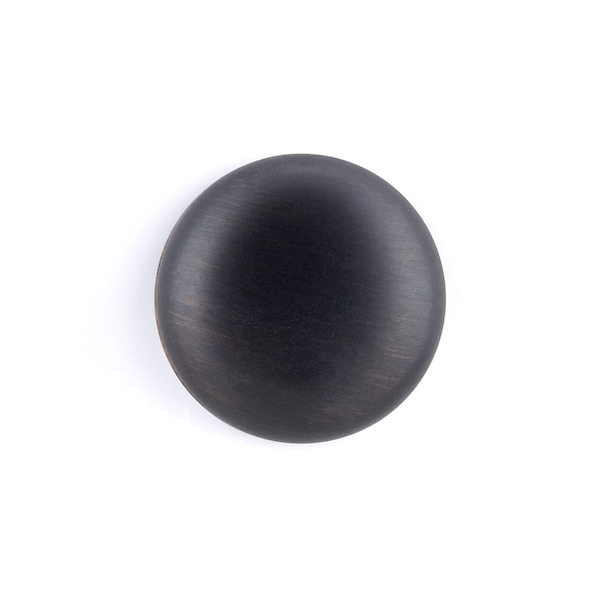 Richelieu 1 1/4 in (31 mm) Brushed Oil-Rubbed Bronze Traditional Brass Cabinet Knob - BP39313BORB