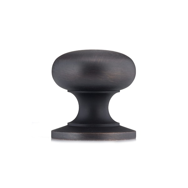 Richelieu 1 1/4 in (31 mm) Brushed Oil-Rubbed Bronze Traditional Brass Cabinet Knob - BP39313BORB