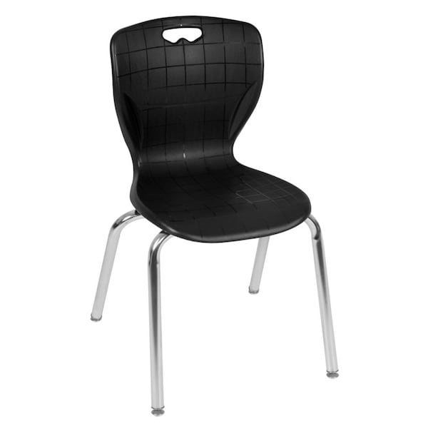 Regency Tables > Height Adjustable > Round Mobile Table & Chair Sets, 36 W, 36 L, 23-34 H, Grey - TB36RNDGYAPCBK40BK