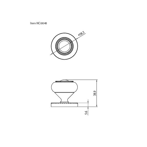 Richelieu 1 1/2 in (38 mm) Brushed Nickel Traditional Brass Cabinet Knob - BP8048195