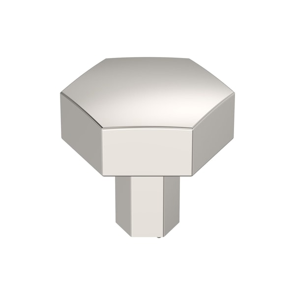Amerock Caliber 1-1/4 inch 32mm Diameter Polished Nickel Cabinet Knob - BP36872PN
