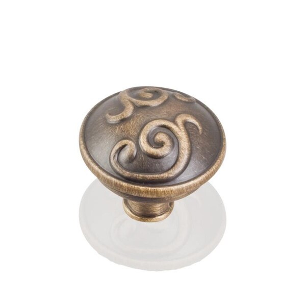 Grilltown 1.375 in. Kensington Knob - Satin Brass - GR3763234