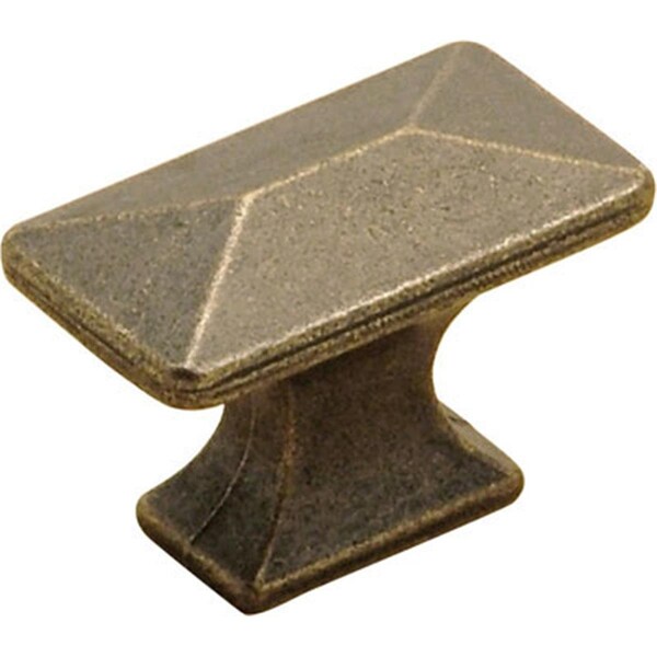 Hd Belwith Keeler Bungalow 1.25 in. Rectangle Cabinet Knob- Windover Antique - BWP2150 WOA
