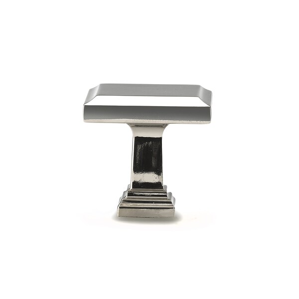 Richelieu Mirabel Collection 1 1/4 in (32 mm) x 1 1/4 in (32 mm) Polished Nickel Transitional Cabinet Knob - BP79532180