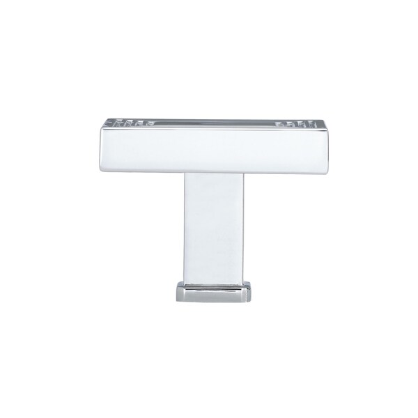 Richelieu 1 25/32 in (45 mm)  x 1 3/8 in (35 mm) Chrome Transitional Cabinet Knob - BP87883545140
