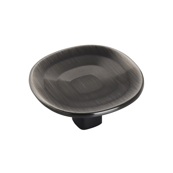 Amerock Concentric 1-9/16 in 40 mm Diameter Gunmetal Cabinet Knob - BP36810GM