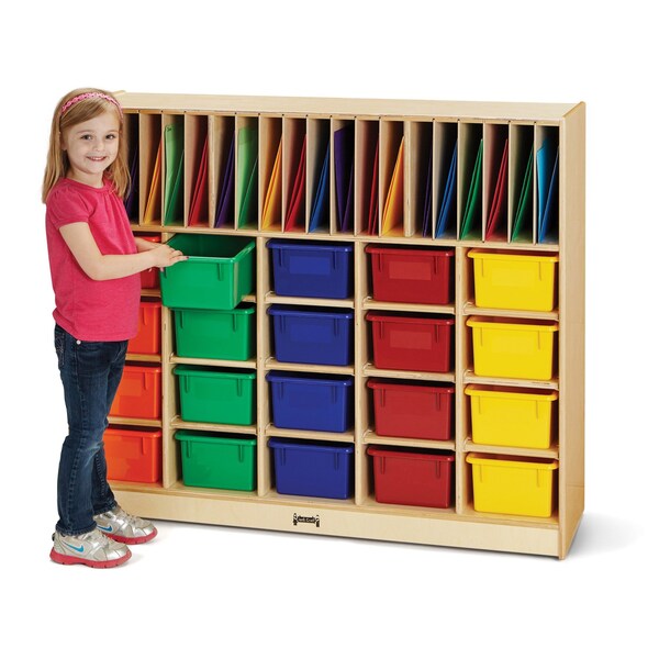 Jonti-Craft Classroom Organizer, with Colored Cubbie-Trays - 0418JC