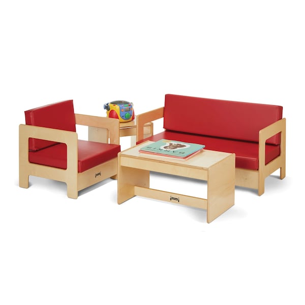 Jonti-Craft Living Room 4 Piece Set, Red - 0380JC
