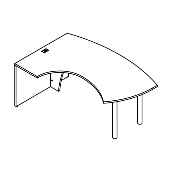 Groupe Lacasse Table, Right Ellipse, 72inWx48inDx29-3/8inH, Niagara - LASM1NQSCT1872A