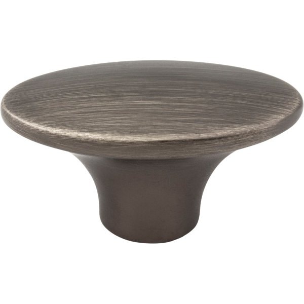 Jeffrey Alexander 1-7/8" Overall Length Brushed Pewter Oval Hudson Cabinet Knob - 650-BNBDL