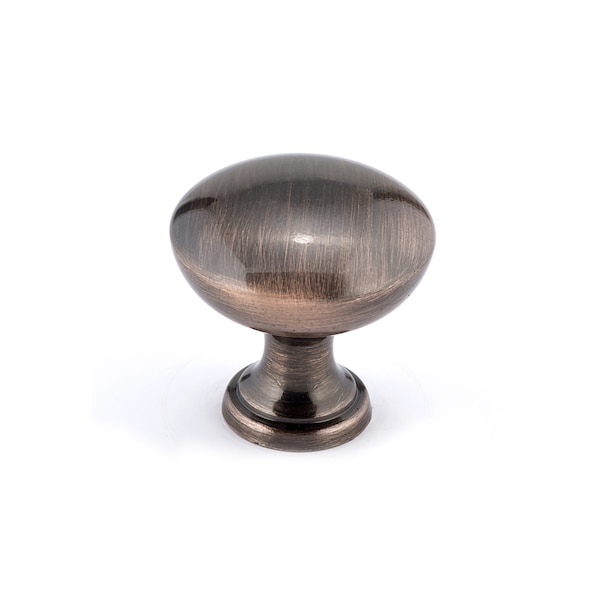 Richelieu 1 3/16 in (30 mm) Antique Copper Traditional Metal Cabinet Knob - BP2391230194
