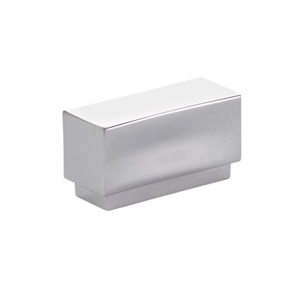 Patioplus 1 in. Center to Center Cinder Cabinet Knob, Bright Chrome - 1.625 in. - PA1626217