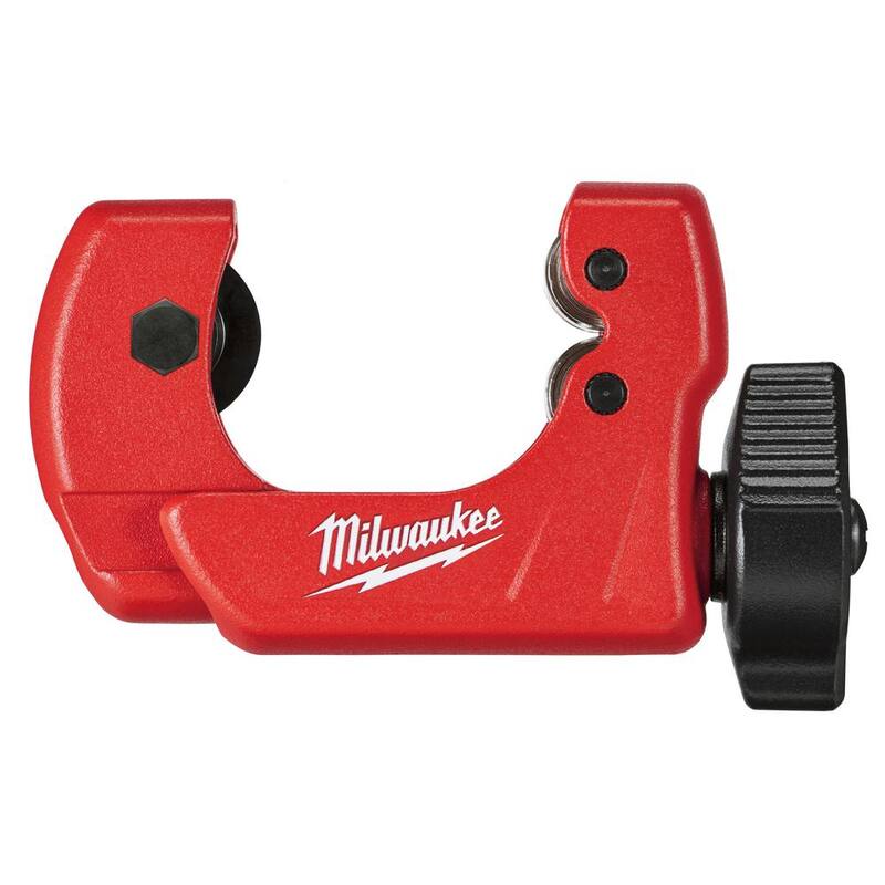 Llave de tubo compensada de aluminio de 24 pulgadas con cortador de tubos de cobre mini de 1 pulgada (2 piezas) - 48-22-7182-48-22-4251