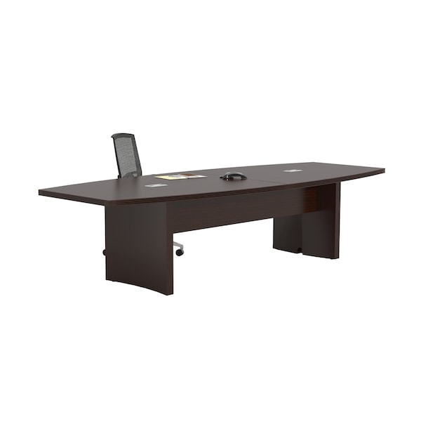 Mayline Rectangle Conference Table, 120 W, 48 L, 29.5 H, Wood Top, Mocha - ACTB10LDC