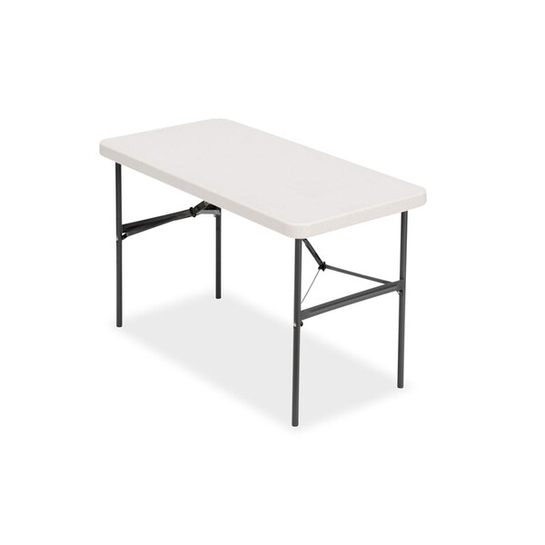 Iceberg Rectangle IndestrucTable Commercial Folding Table, Platinum Granite - 30" x 72", 30" W, 72" L - 65523