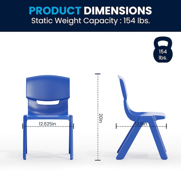 Flash Furniture Rectangle Activity Table, 23.625 W, 47.25 L, 23.5 H, Plastic, Steel, Grey - YU-YCY-060-0036-RECT-TBL-BLUE-GG