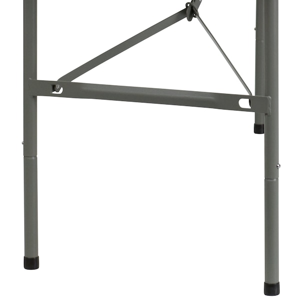 Flash Furniture Rectangle Wh 30X60 Plastic Bi-Fold Table, 30" W, 60" L, 29" H, Plastic Top, White - DAD-YCZ-152Z-GG