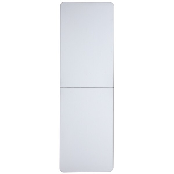 Flash Furniture Rectangle Folding Table, 29" W, 96" L, 34" H, Plastic Top, White - RB-3096ADJ-GG