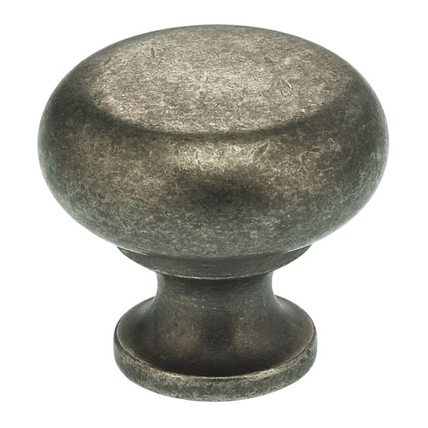 Omnia Round Cabinet Knob Vintage Iron 1-7/32" - 9100/31.VI