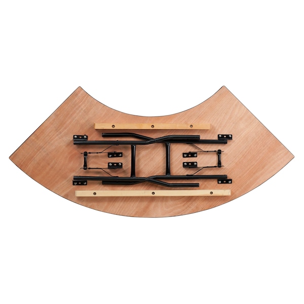 Flash Furniture Serpentine Serpentine Wood Table, 65"x24", 24" W, 48" L, 30.25" H, Wood Top, Wood Grain - YT-WSFT48-24-SP-GG