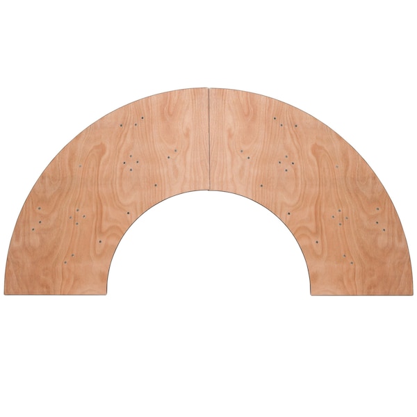 Flash Furniture Serpentine Serpentine Wood Table, 65"x24", 24" W, 48" L, 30.25" H, Wood Top, Wood Grain - YT-WSFT48-24-SP-GG