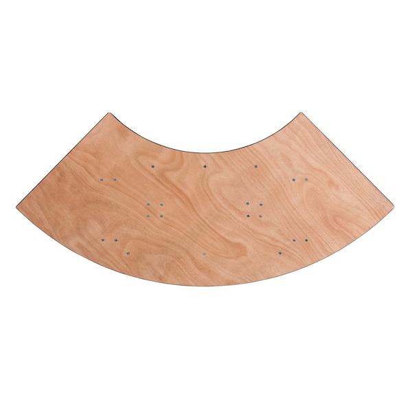 Flash Furniture Serpentine Serpentine Wood Table, 65"x24", 24" W, 48" L, 30.25" H, Wood Top, Wood Grain - YT-WSFT48-24-SP-GG