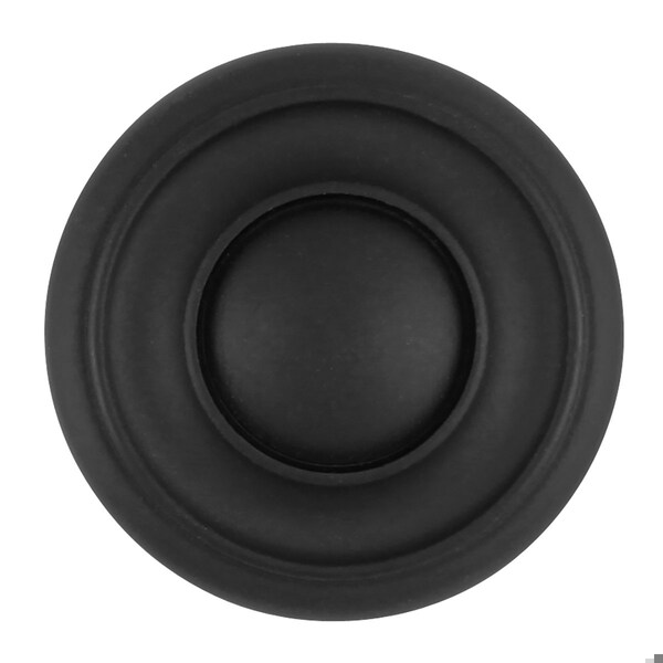 Hickory Hardware Cottage Collection Knob 1-1/2 Inch Diameter Matte Black Finish - P3501-MB