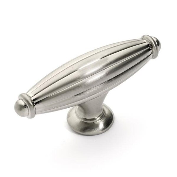 Dynasty Hardware Dynasty Hardware K-8618-SN Super Saver Fluted Cabinet Knob; Satin Nickel - K-8618-SN