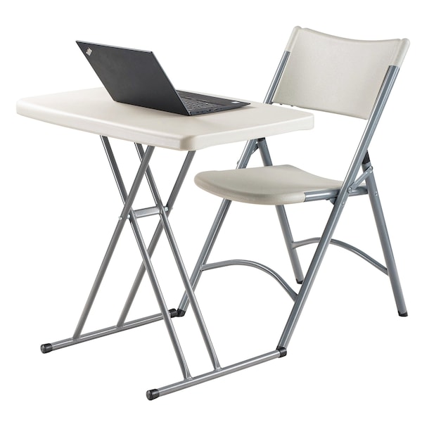 Basics By Nps Table, 20 W, 30 L, 13.5-27.75 H, Plastic Top, Grey - PT3020