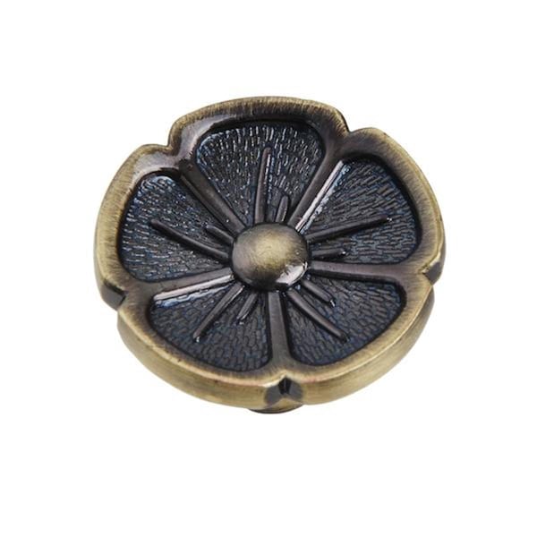 Utopia Alley Bella Cabinet Knob Antique Brass 1.2 inch Diameter - HW331PLAB021