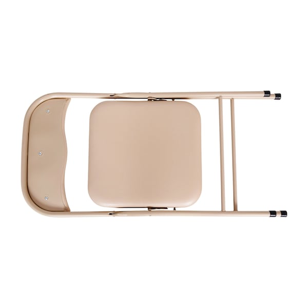 Flash Furniture 5 Piece Tan Folding Card Table and Chair Set - JB-1-TAN-GG